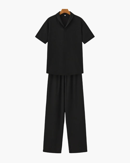 Cotton Polo & Pantalon Set