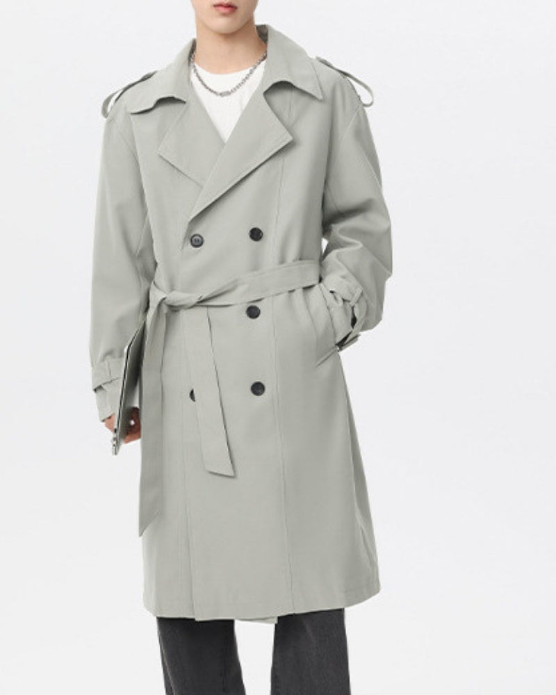 Classic Double-Breasted Trench Coat